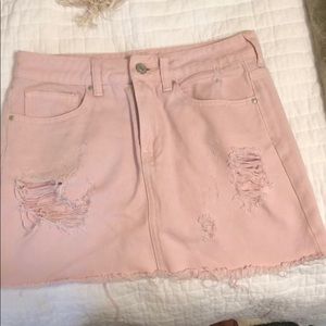 Pink Pacsun denim skirt